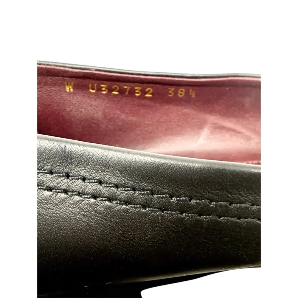 Chanel Lambskin Cap Toe CC Uniform Ballet Ballerina Flats Size 38.5